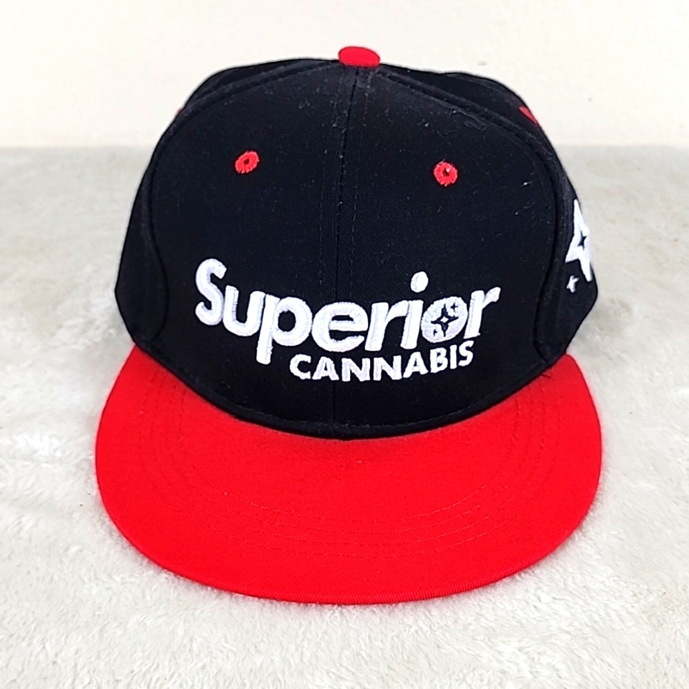 Superior Black & Red Adjustable Hat